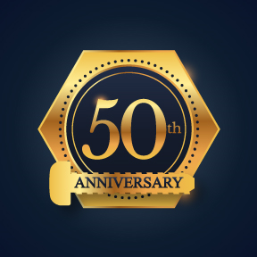50th Anniversary Company  Image (Logo) | Graphic Design by DesignerGuide