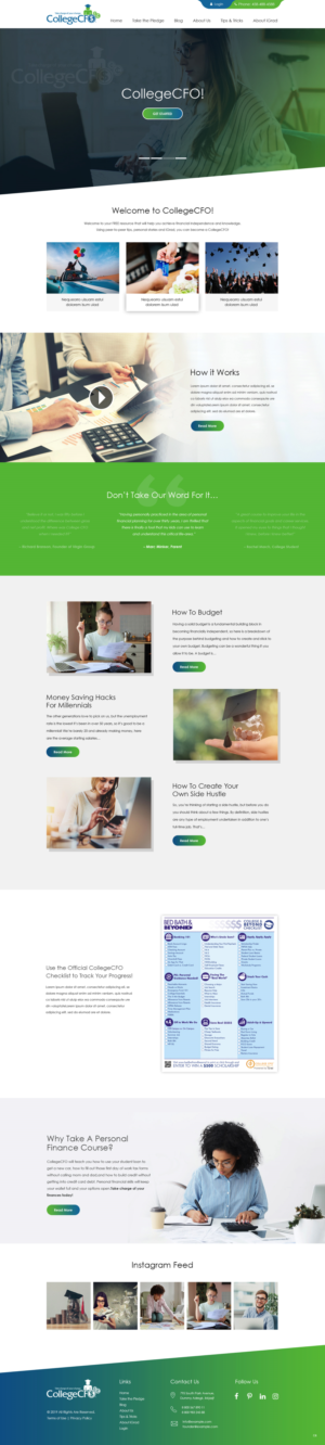 Wordpress Design by pb for CollegeCFO | Design: #21843890