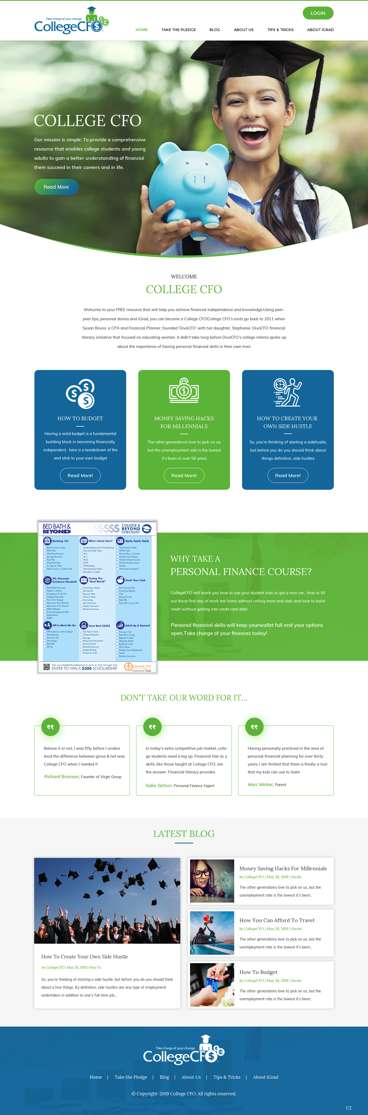 Wordpress Design by pb for CollegeCFO | Design #21843891