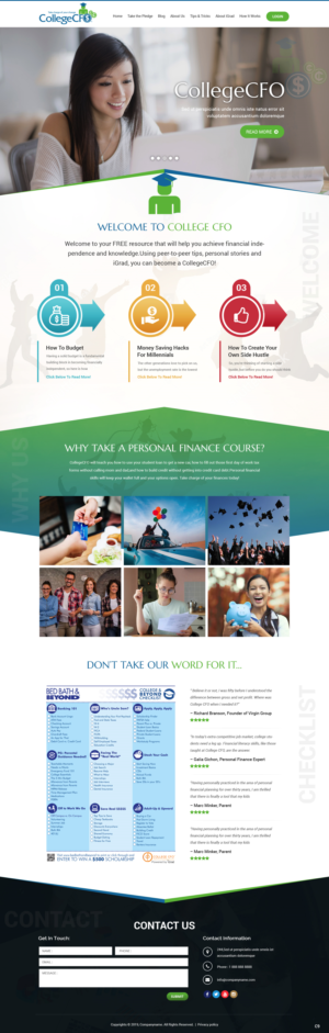 Wordpress Design by pb for CollegeCFO | Design: #21843892