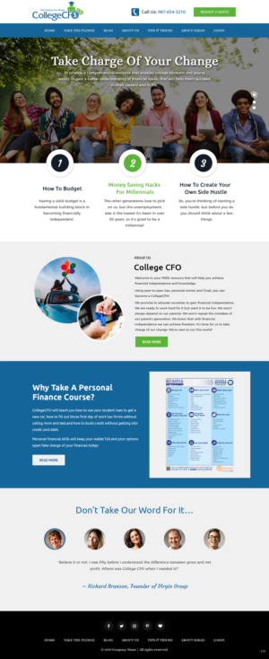 Wordpress Design by pb for CollegeCFO | Design: #21843900