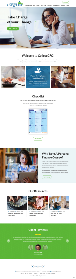 Wordpress Design by pb for CollegeCFO | Design: #21843901