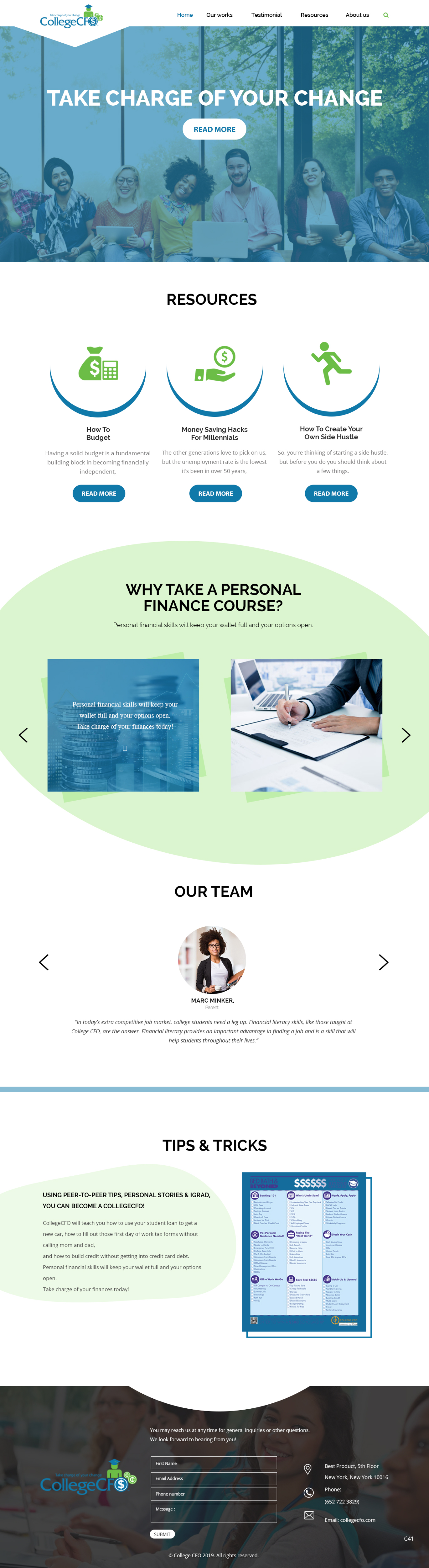 Wordpress Design by pb for CollegeCFO | Design #21843909