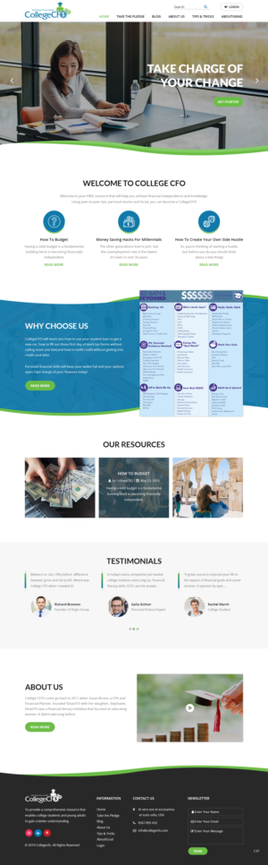 Wordpress Design by pb for CollegeCFO | Design: #21843910