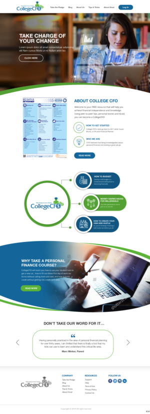 Wordpress Design by pb for CollegeCFO | Design: #21843911