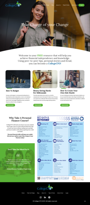 Wordpress Design by pb for CollegeCFO | Design: #21843912