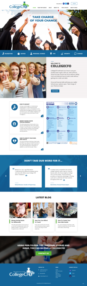 Wordpress Design by pb for CollegeCFO | Design: #21843913