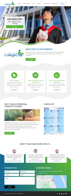 Wordpress Design by pb for CollegeCFO | Design: #21856118
