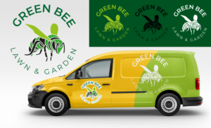 Green Bee Lawn & Garden | Logo Design by Al Pech