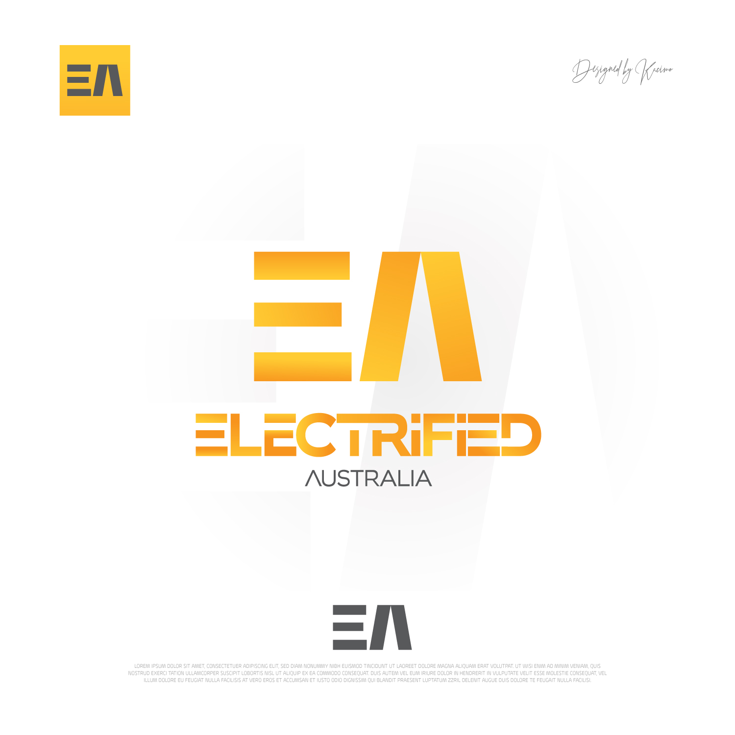 Logo Design by kacimo for Electrified Queensland | Design #21861157