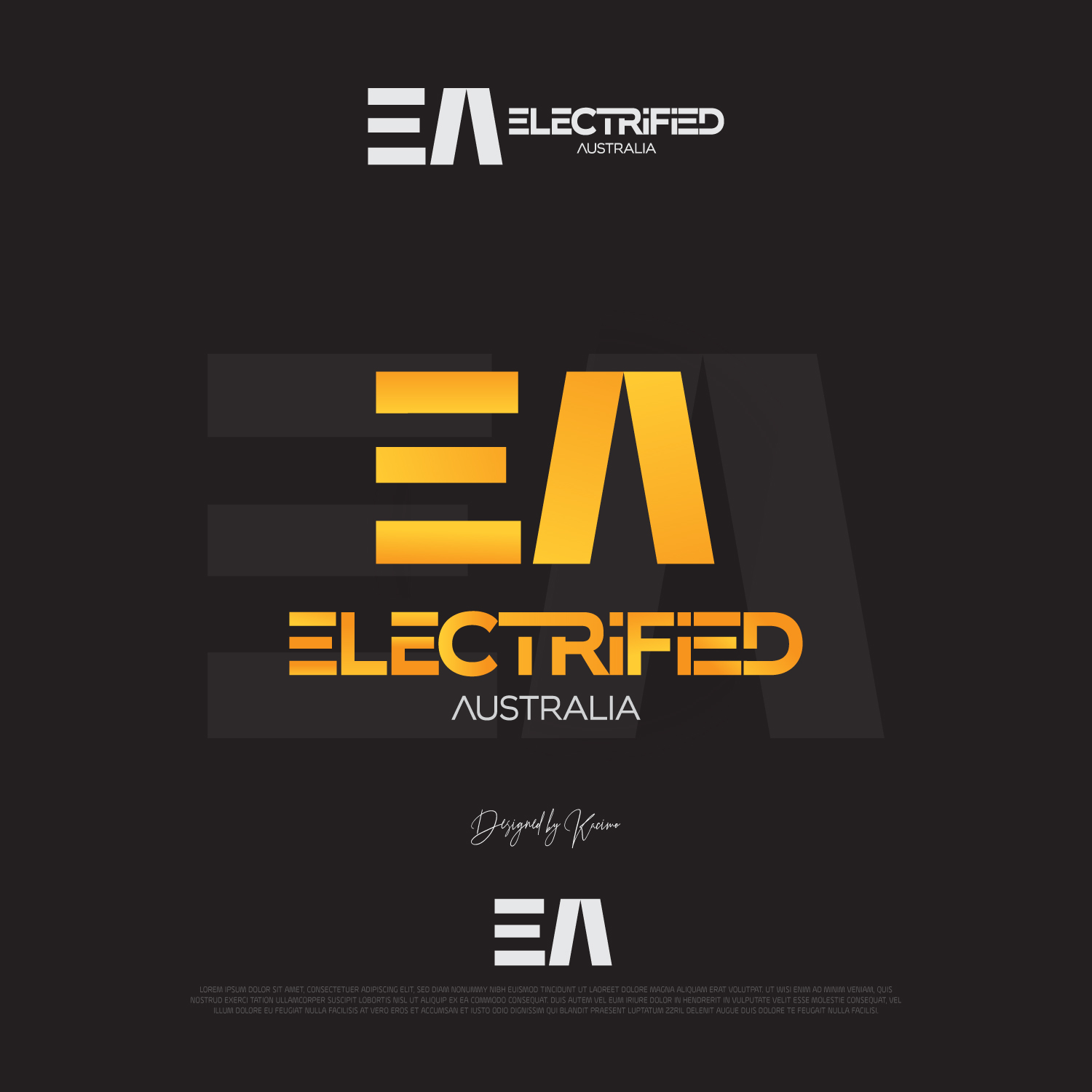 Logo Design by kacimo for Electrified Queensland | Design #21861168