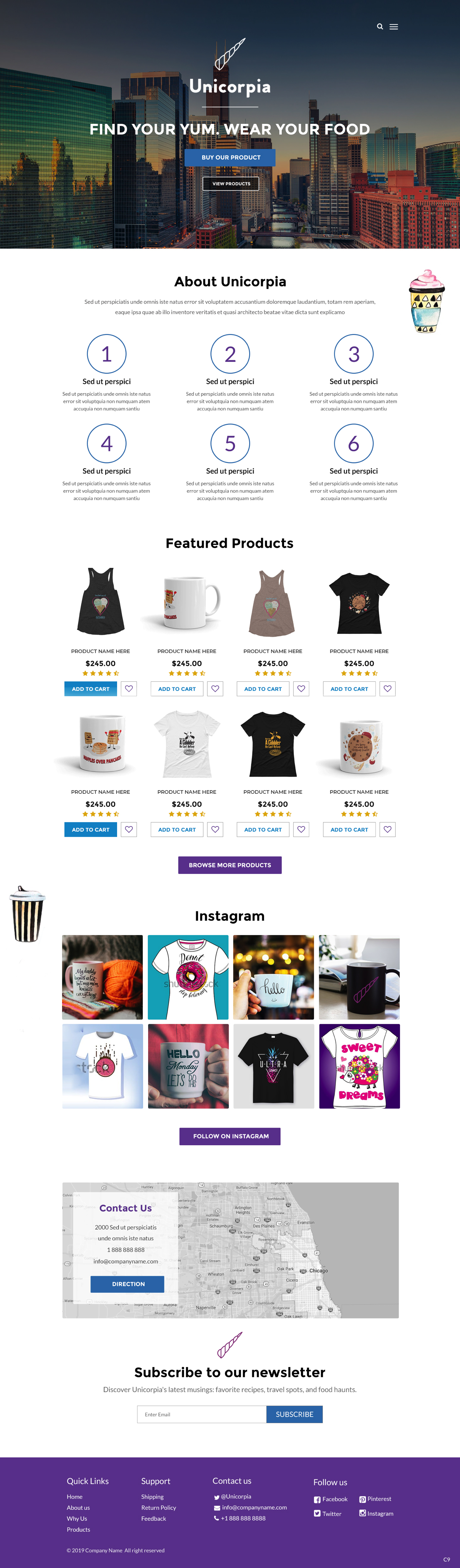 Shopify-Design von pb für Unicorpia, LLC | Design #21843919