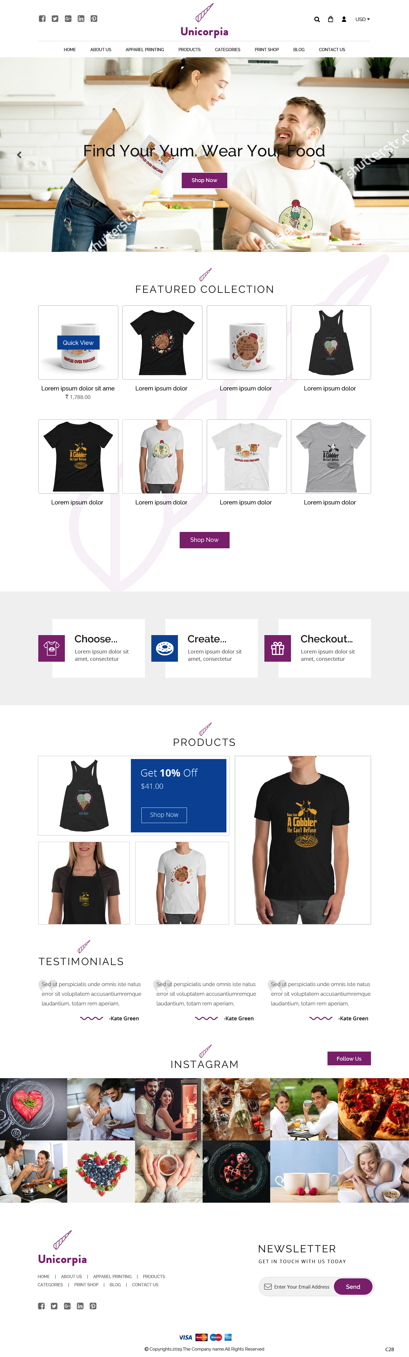 Shopify-Design von pb für Unicorpia, LLC | Design #21843923