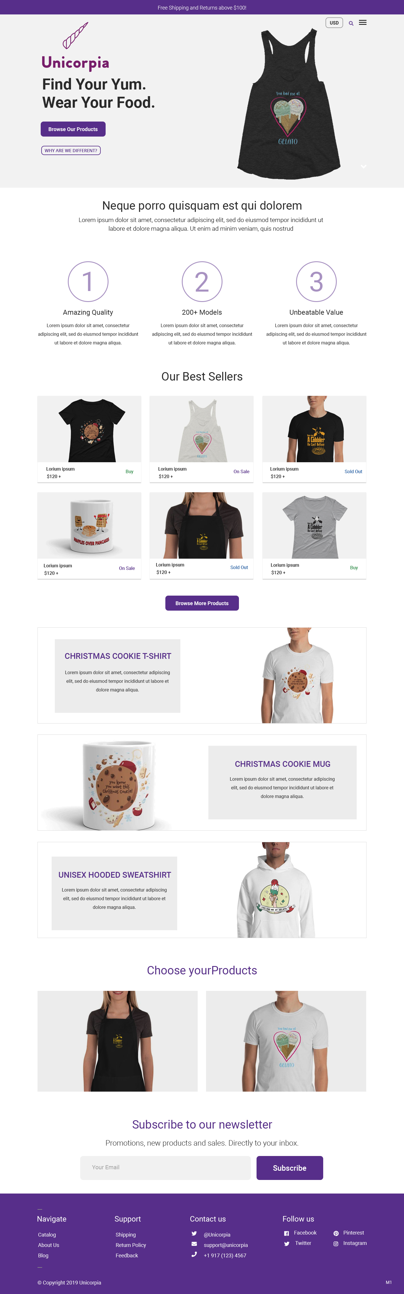 Diseño de Shopify por pb para Unicorpia, LLC | Diseño #21843928