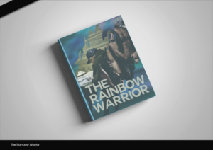 Front and back cover for my new booked titled 'The Rainbow Warrior' | Diseño de portada de libro por disign