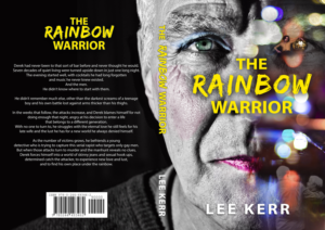 Front and back cover for my new booked titled 'The Rainbow Warrior' | Diseño de portada de libro por illuminati-design