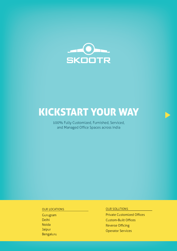 Brochure Design by Kelechi Design for skootr global pvt. ltd. | Design #21938895