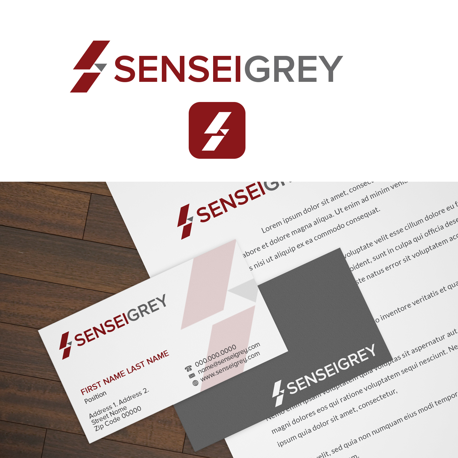Logo Design by sherman for SenseiGrey | Design #21881627