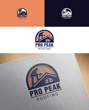 Logo Design by Ash_king for Pro Peak Roofing | Design: #21857462