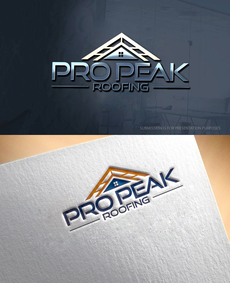 Logo Design by graphicevolution for Pro Peak Roofing | Design: #21854493