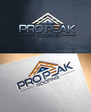 Logo Design by graphicevolution for Pro Peak Roofing | Design: #21857097