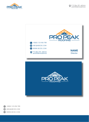 Logo Design by graphicevolution for Pro Peak Roofing | Design: #21866767