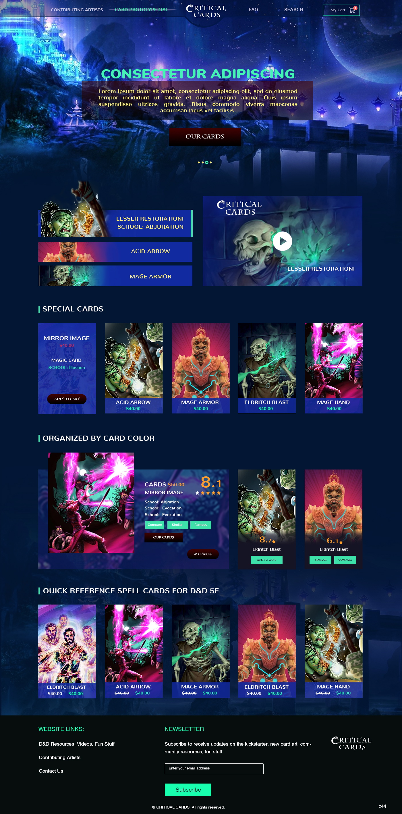 Web Design by pb for Critical Cards | Design #23580843