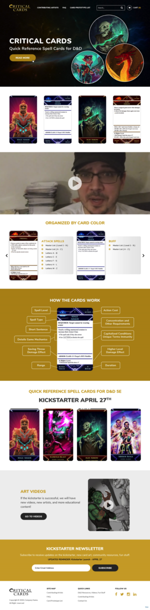 Web Design by pb for Critical Cards | Design #23580846