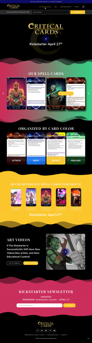 Web Design by pb for Critical Cards | Design: #23580847