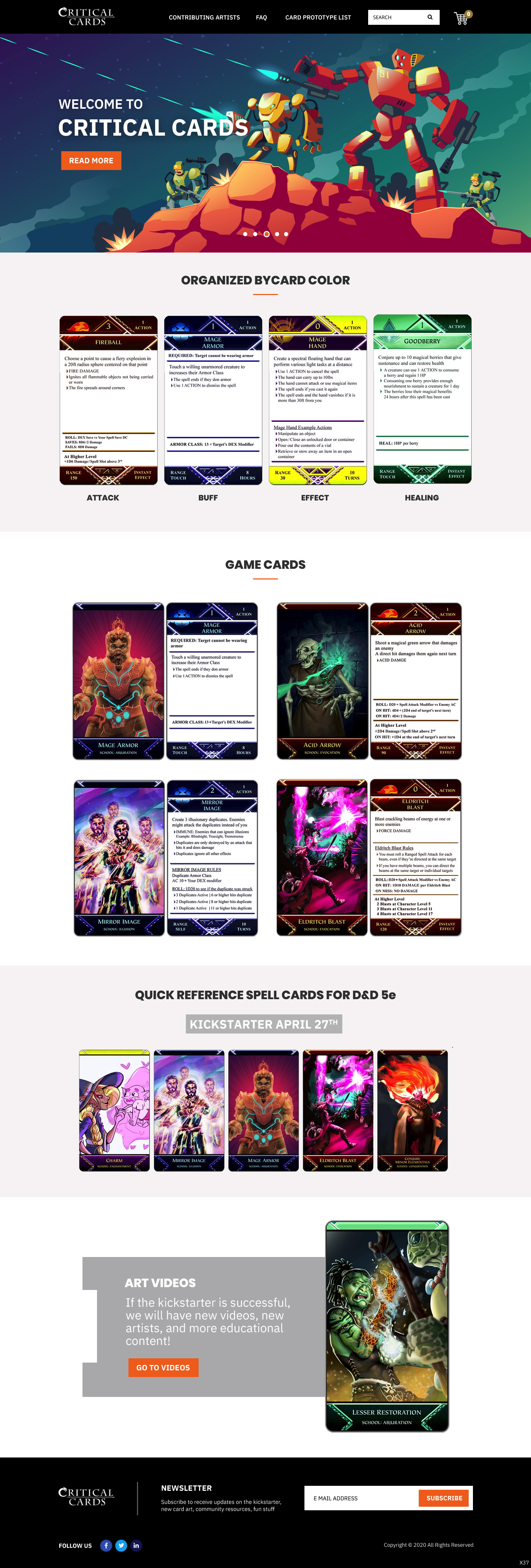 Diseño Web por pb para Critical Cards | Diseño #23580936