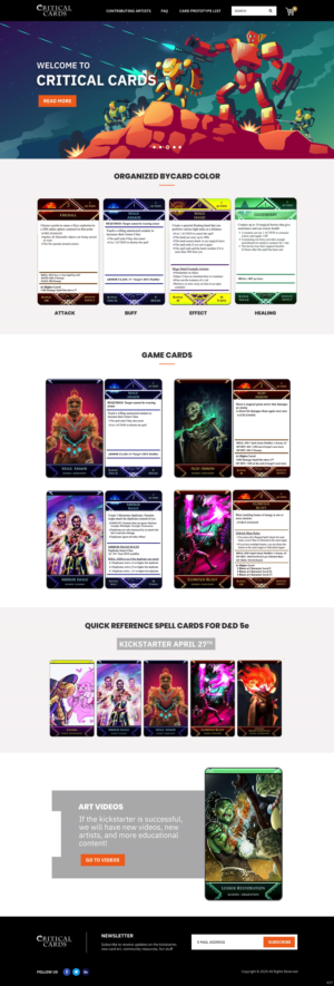 Web Design by pb for Critical Cards | Design: #23580936