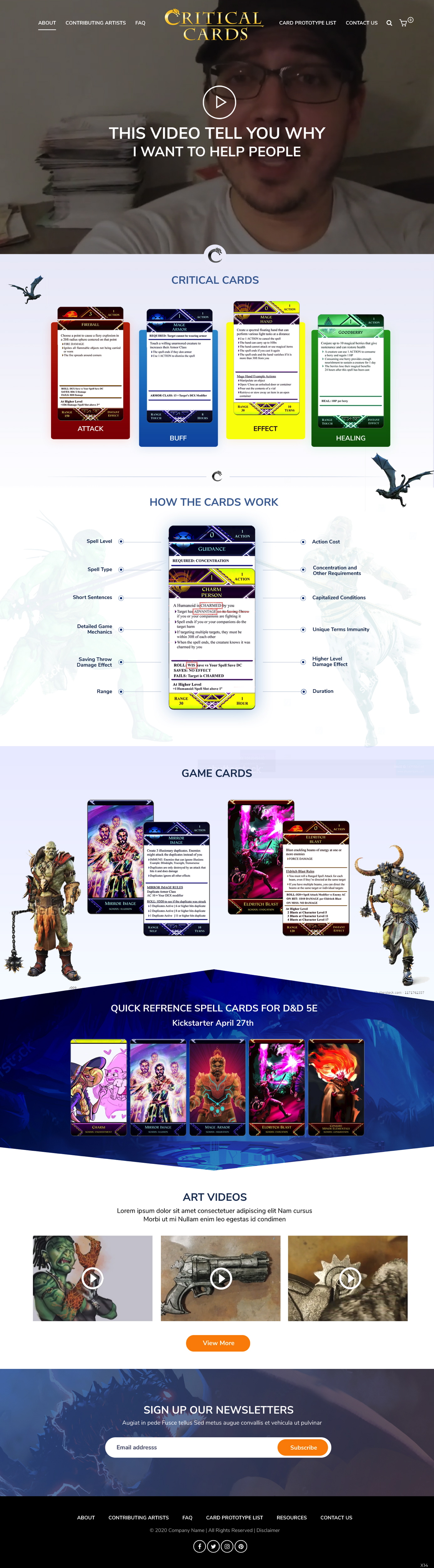 Diseño Web por pb para Critical Cards | Diseño #23580937