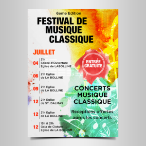 Summer Classical Chamber Music Festival | Print Design par Designers Hub