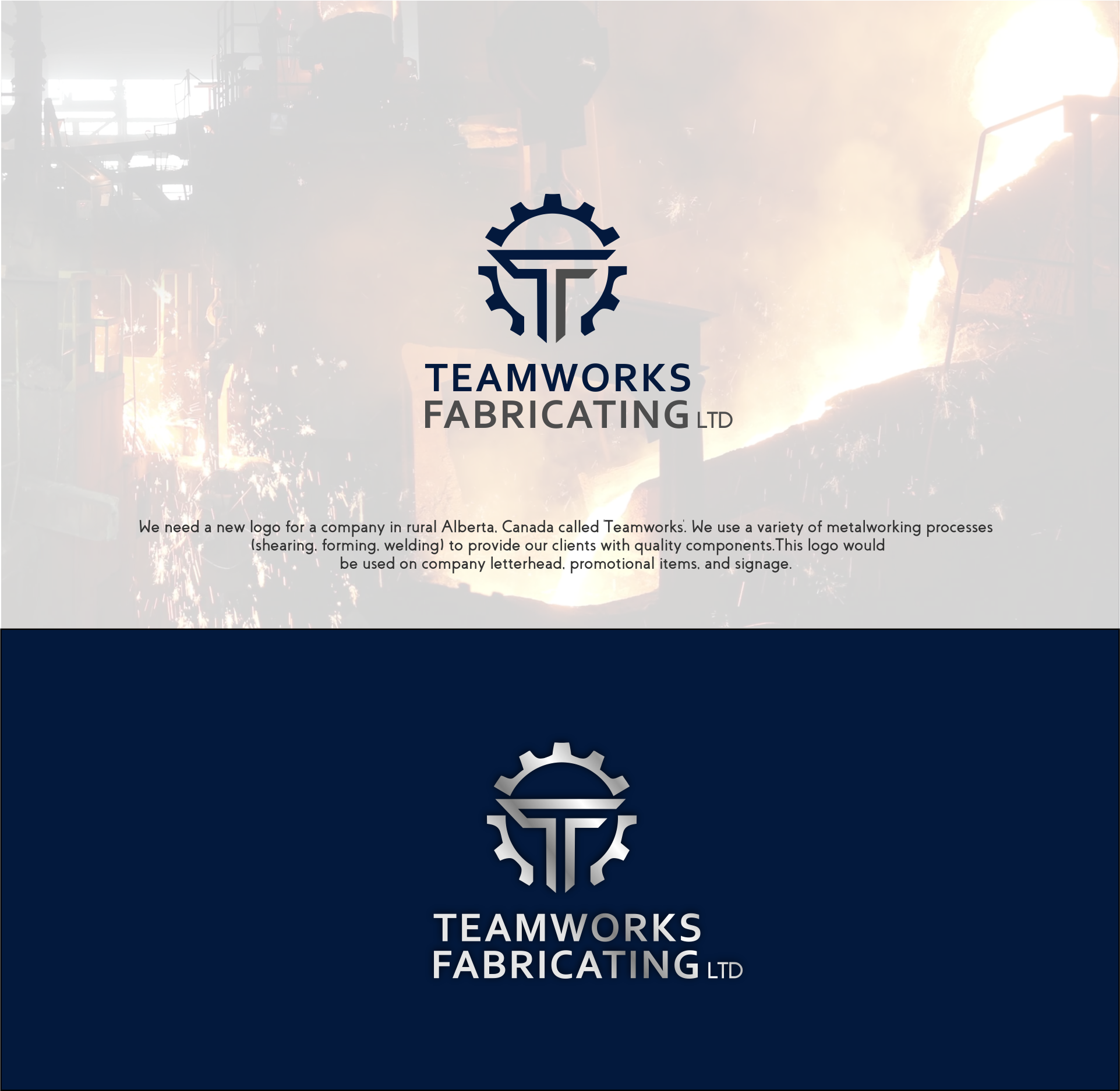 Diseño de Logo por mike edan para Teamworks Fabricating Ltd | Diseño #21887355