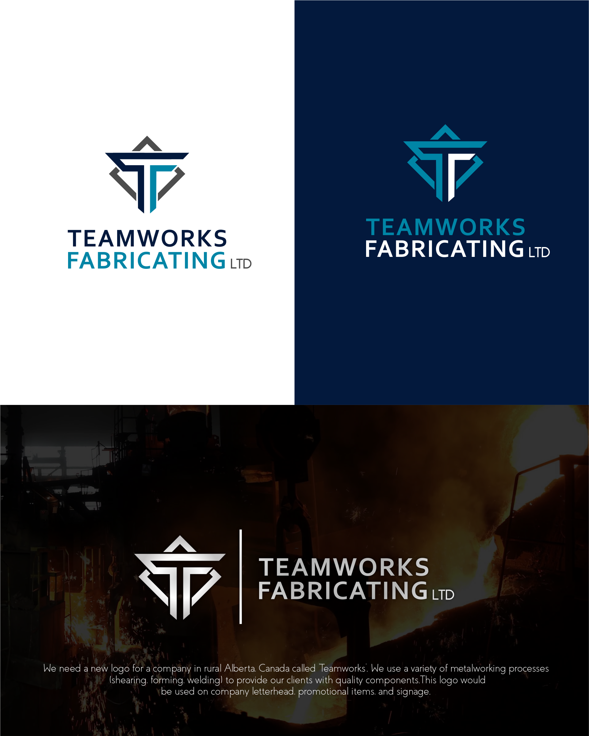 Design de Logo par mike edan pour Teamworks Fabricating Ltd | Design #21887356