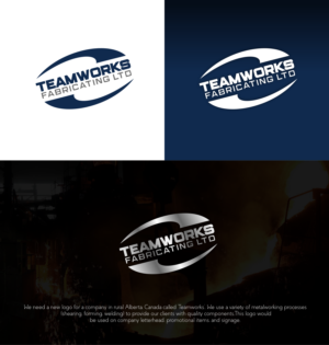 Logo Design by mike edan for Teamworks Fabricating Ltd | Design #21898164