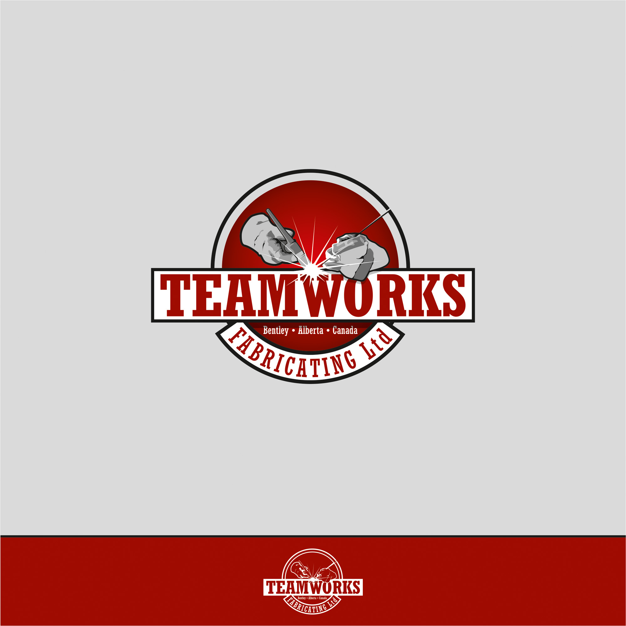 Logo Design by bognar for Teamworks Fabricating Ltd | Design #21891848