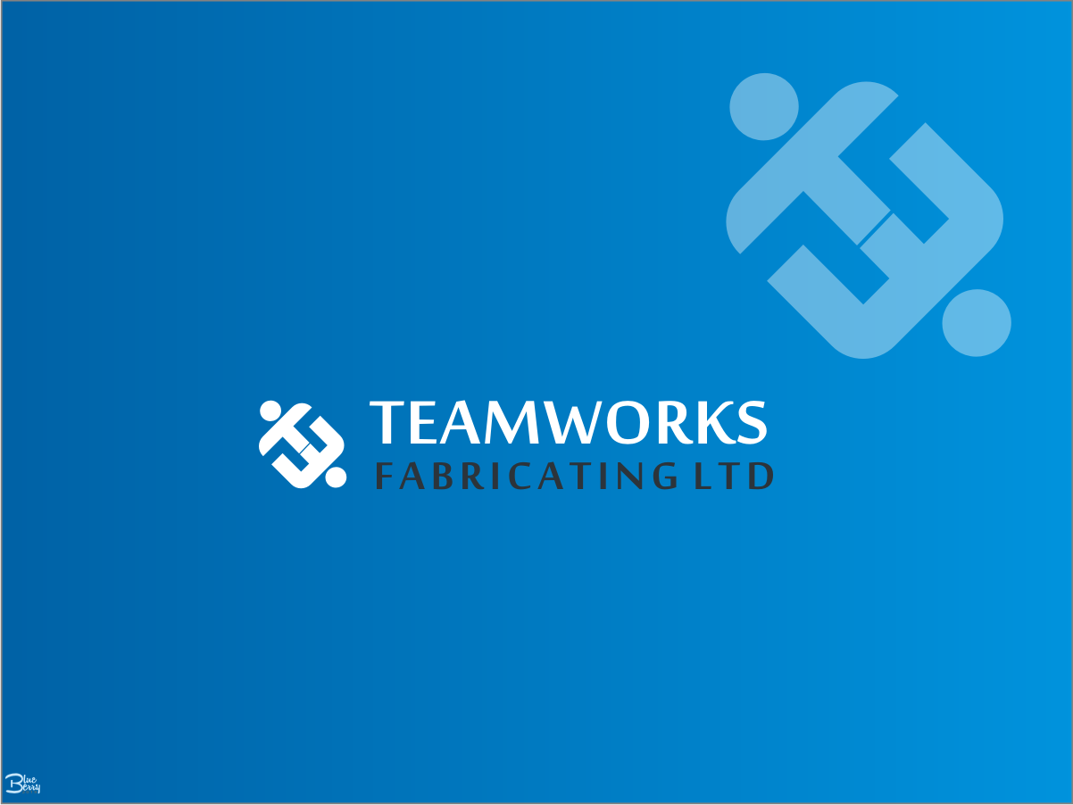 Logo Design by Blueberry for Teamworks Fabricating Ltd | Design #21900129