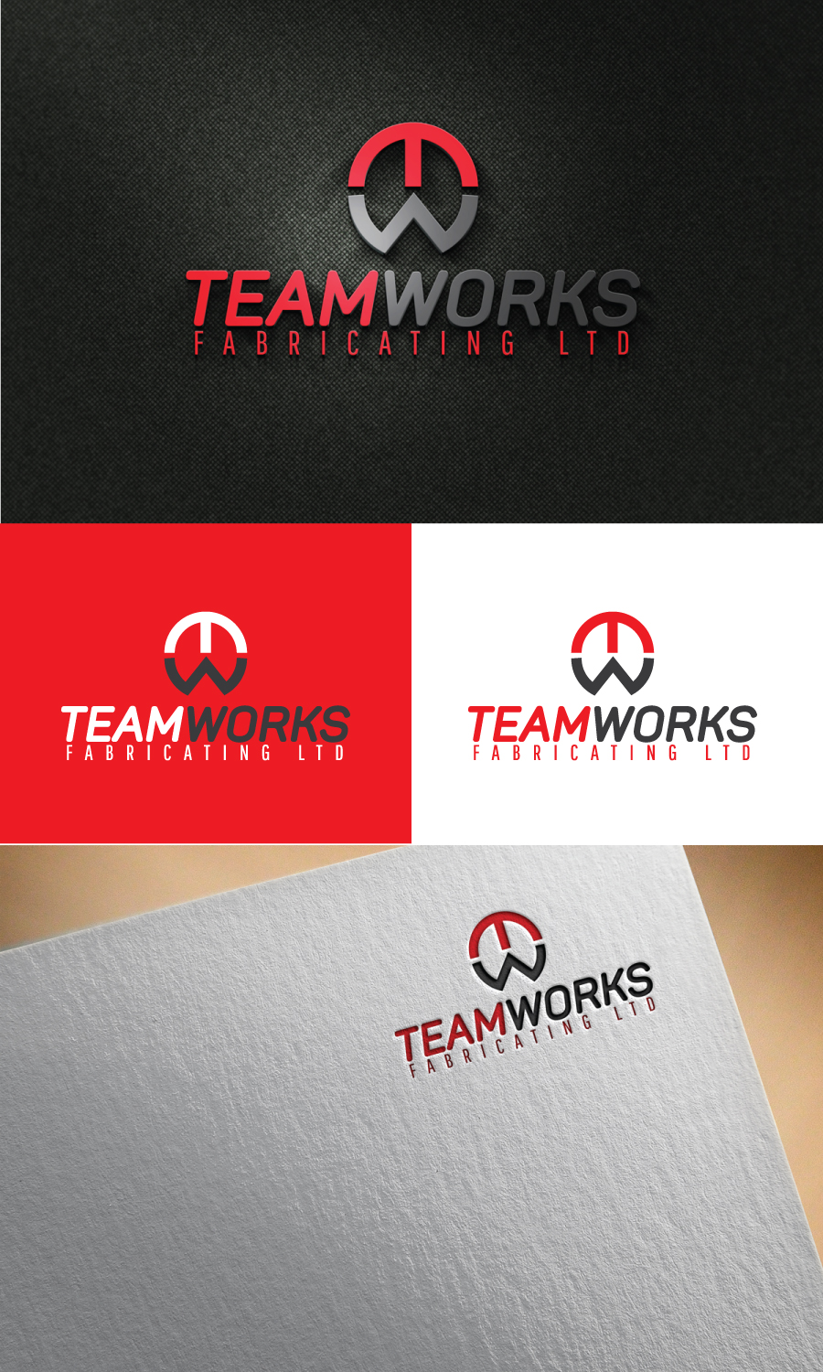 Logo Design by jarin 28 for Teamworks Fabricating Ltd | Design #21866996