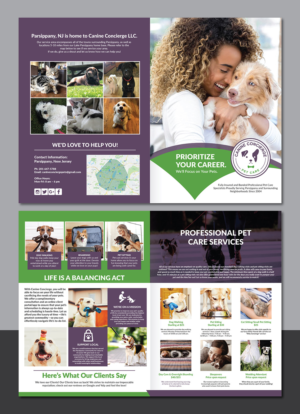 Design de Brochure par Deziners Zone pour Canine Concierge LLC | Design : #21859491