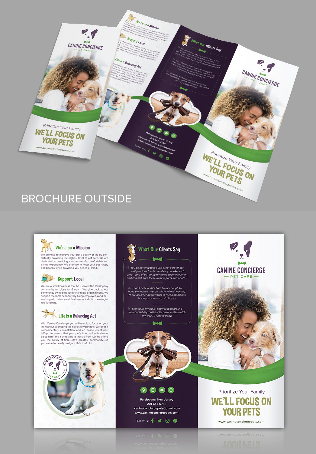 Diseño de Brochure por SAI DESIGNS para Canine Concierge LLC | Diseño #21858384