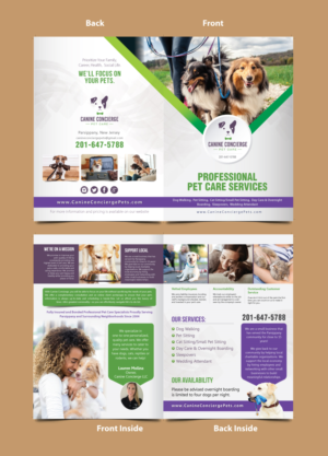 Diseño de Brochure por meet007 para Canine Concierge LLC | Diseño: #21859712