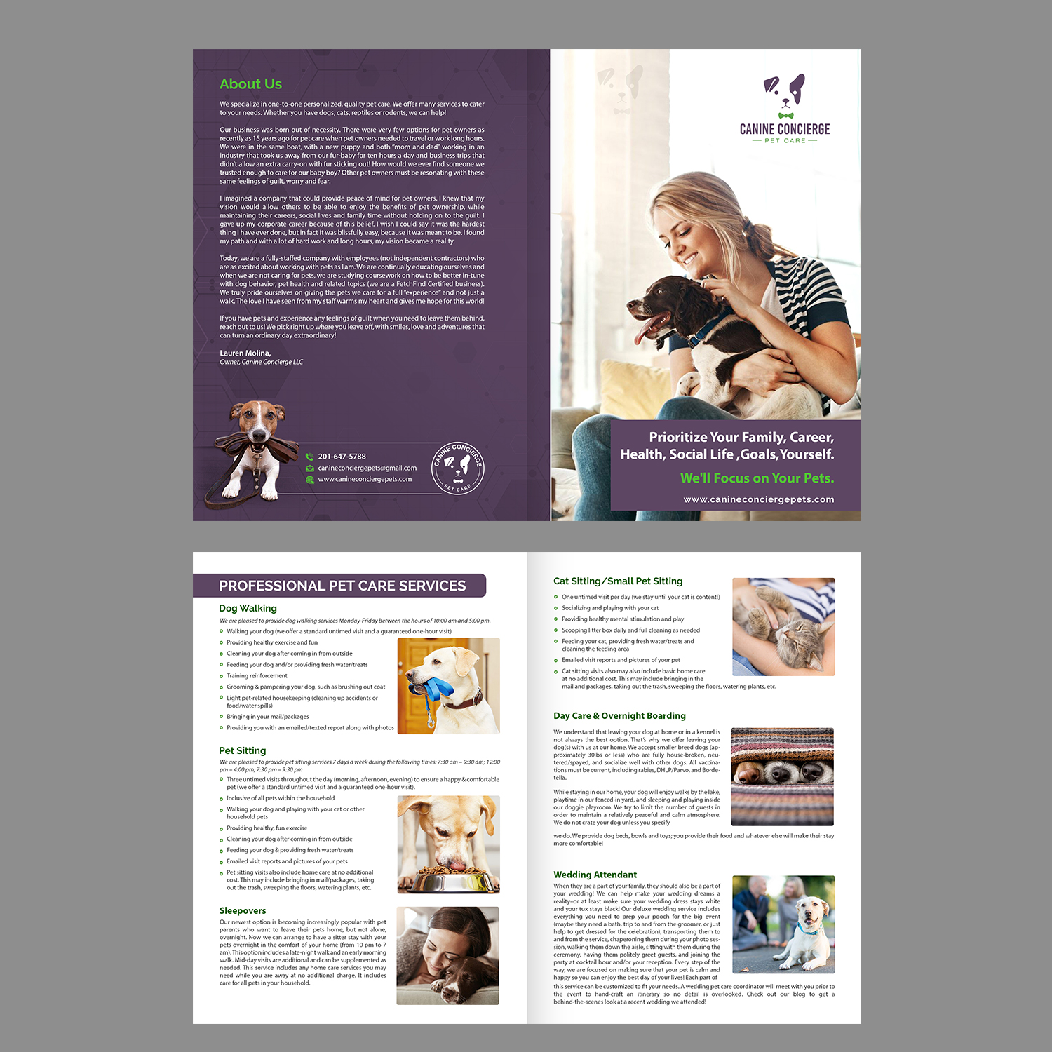 Diseño de Brochure por GraphicsGuru para Canine Concierge LLC | Diseño #21860992