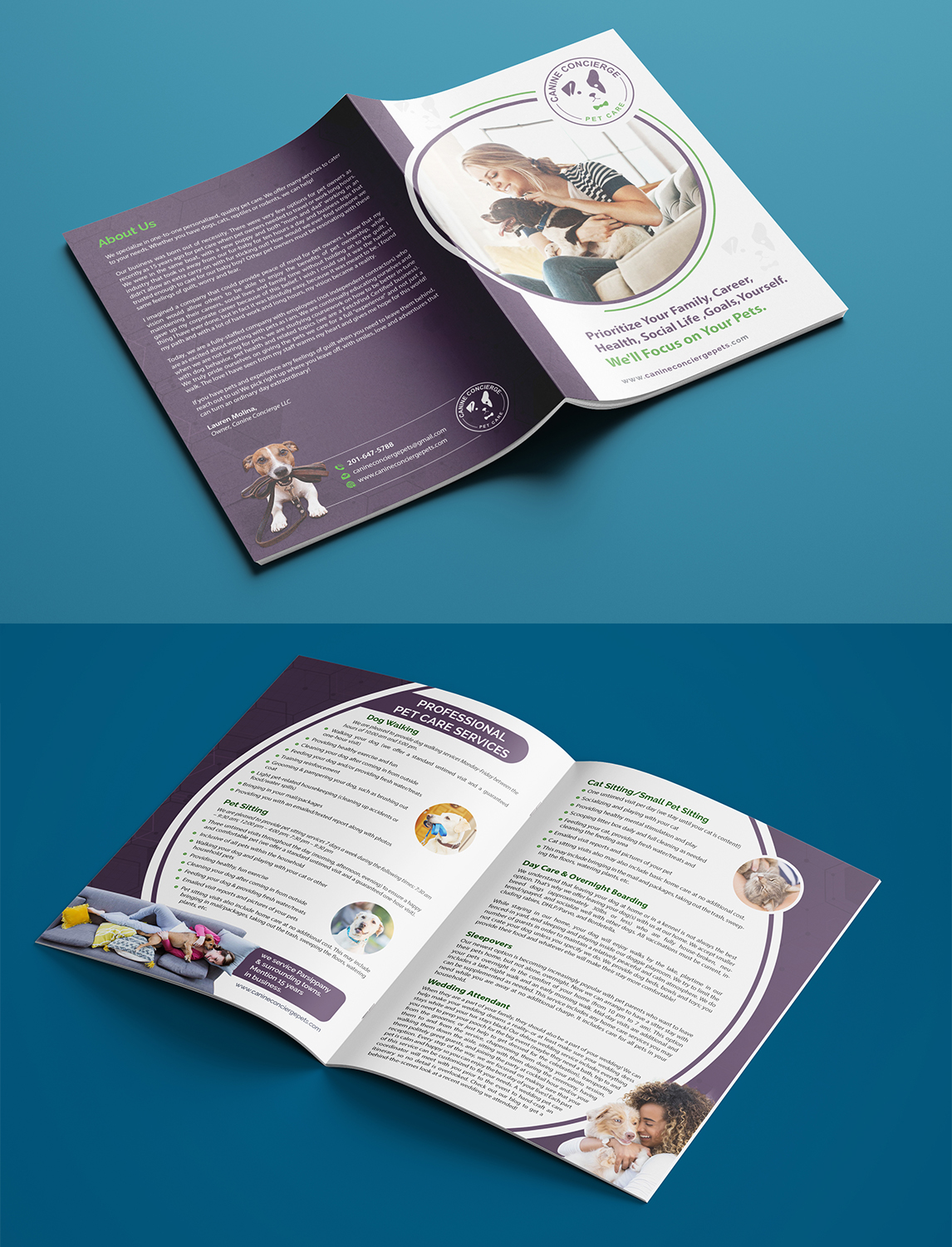 Brochure Design by GraphicsGuru for Canine Concierge LLC | Design #21861030