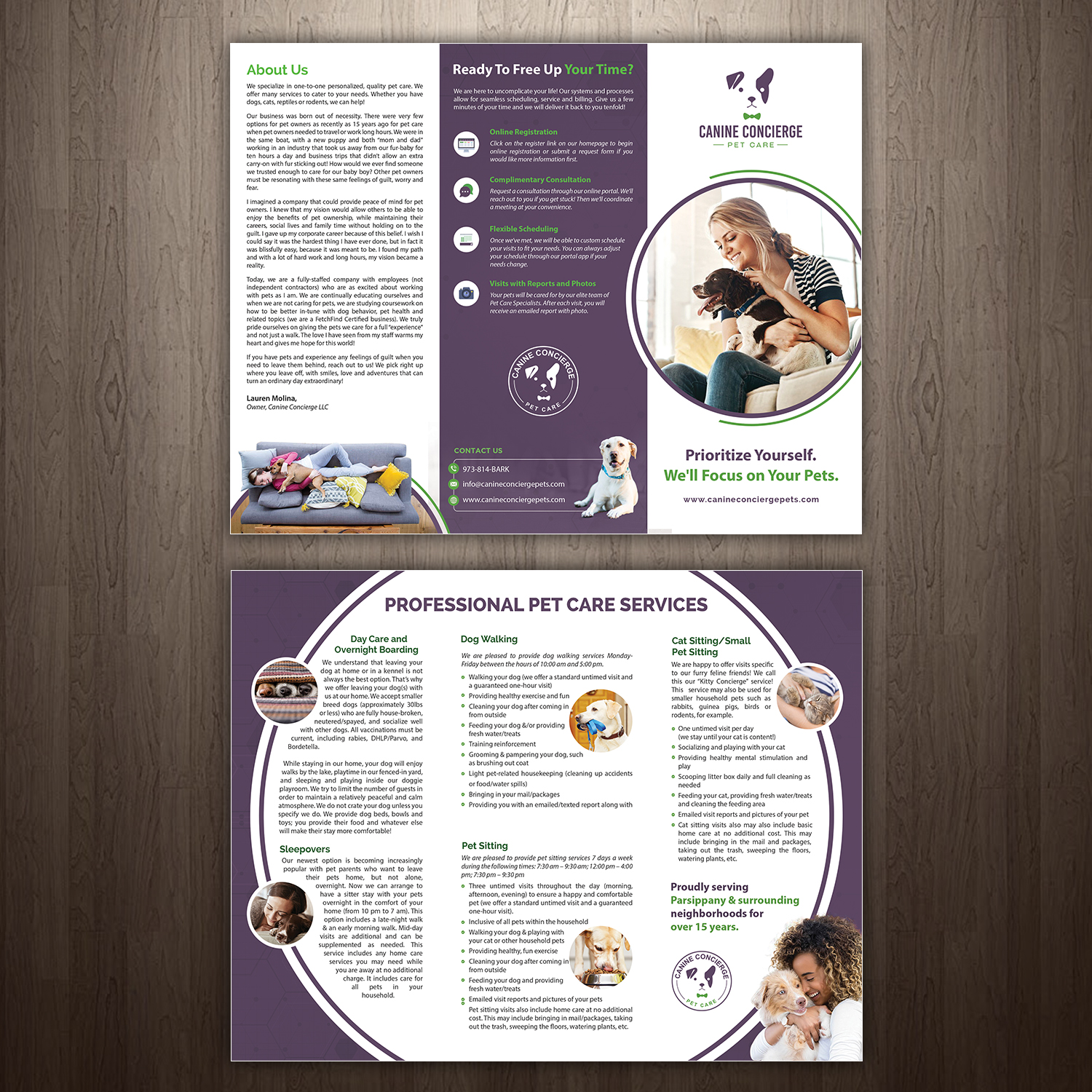 Diseño de Brochure por GraphicsGuru para Canine Concierge LLC | Diseño #21958223