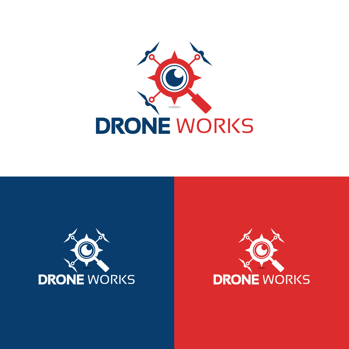 Logo Design by Graphic Bricks for Drone Works | Design #21859607