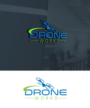 Drone Works | Logo Design by Aliqa Design