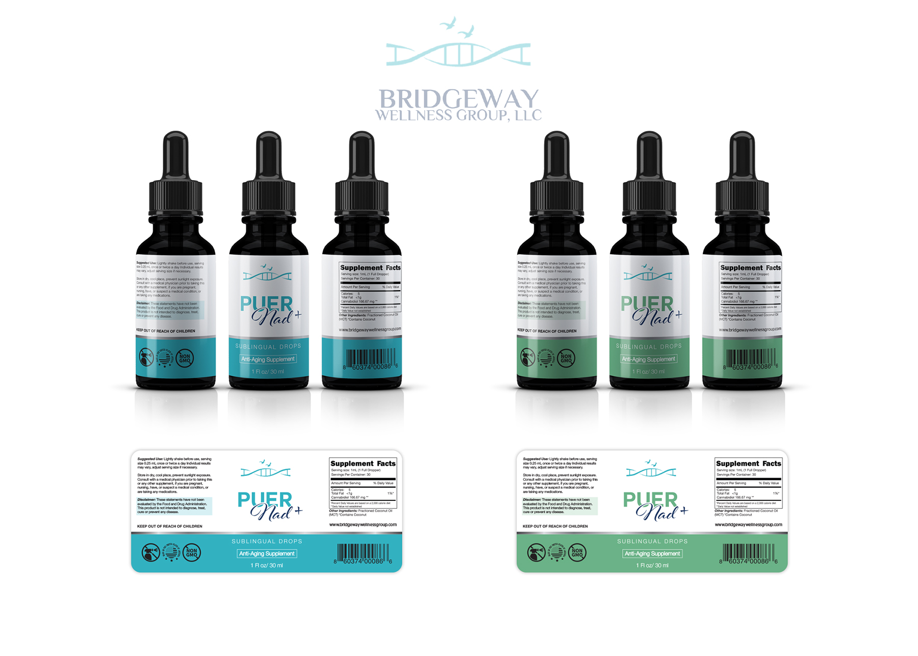 Design Étiquette par Shark1 pour Bridgeway Therapeutics  | Design #21866606