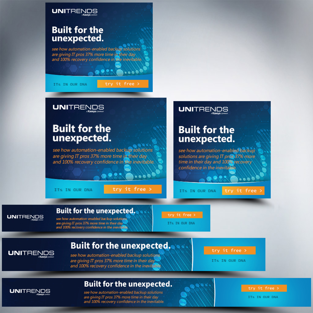 Banner Ad Design by cahkuli for Unitrends | Design #21860860