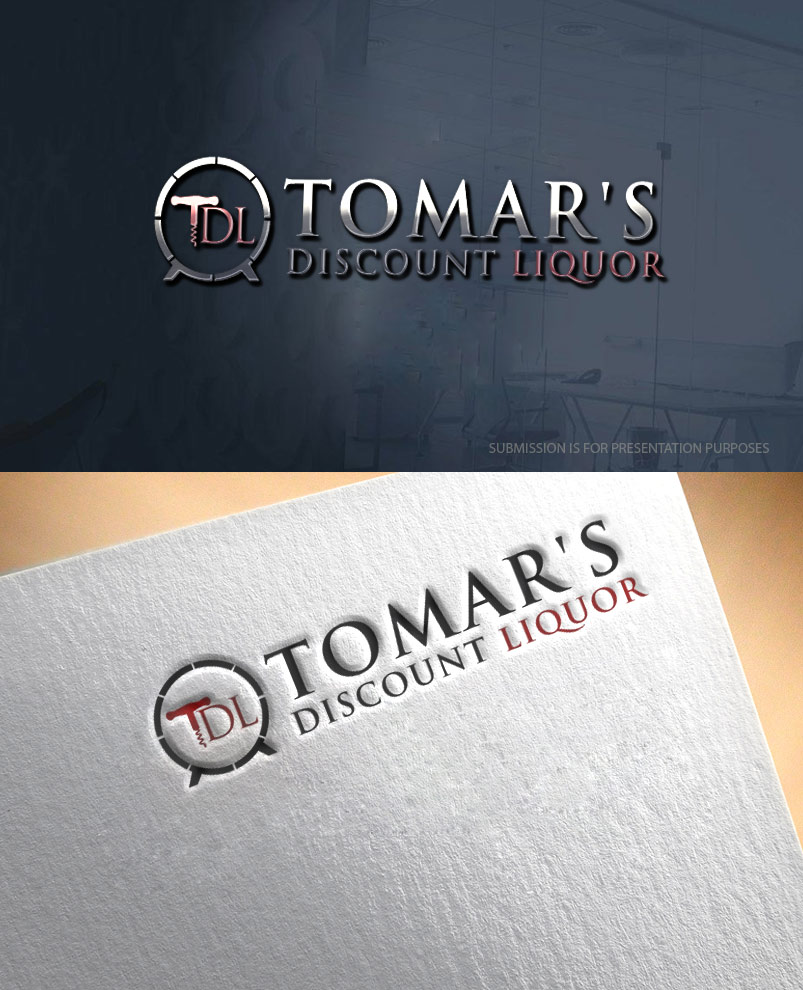 Logo Design by graphicevolution for Tomar's Discount Liquor | Design #21859493